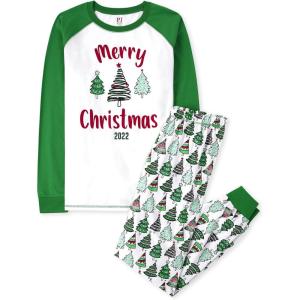 imageThe Childrens Place Baby Holiday Pajamas CottonMerry Xmas 22 Adult