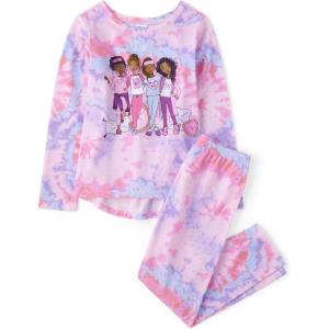 imageThe Childrens Place Boys Long Sleeve Top and Pants 2 Piece Pajama SetCameo Swirl