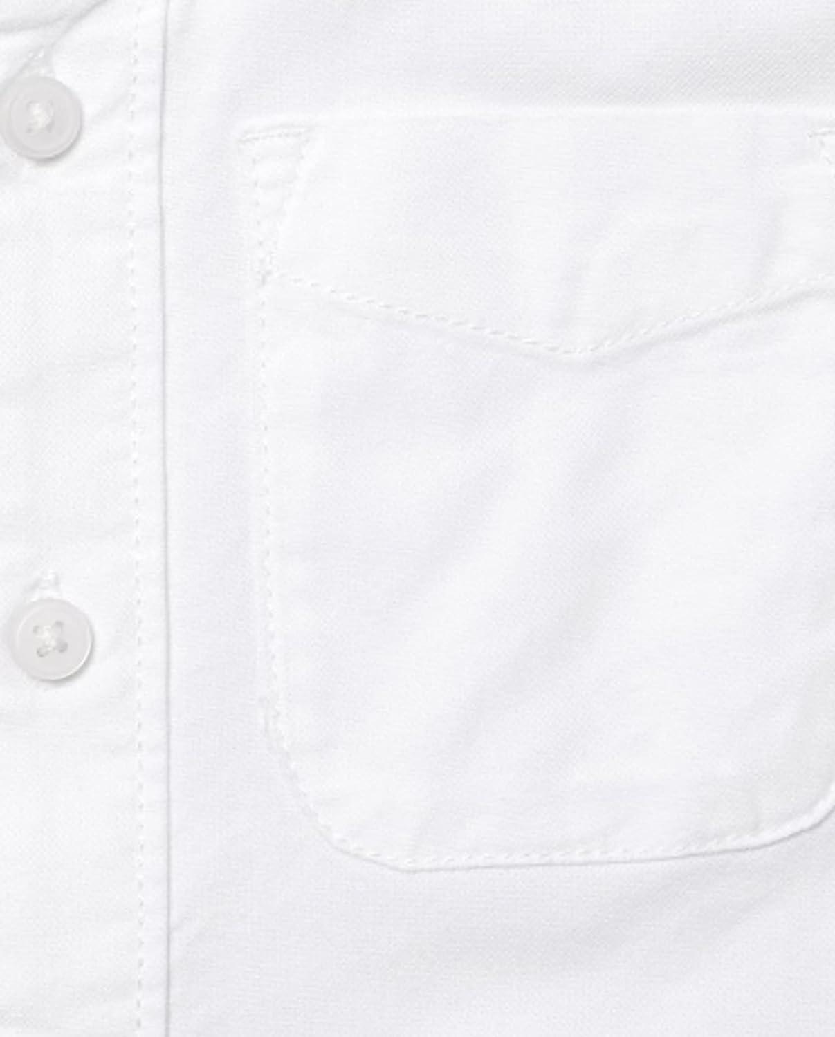 imageThe Childrens Place Baby Boys Long Sleeve Oxford Button Down ShirtWhite
