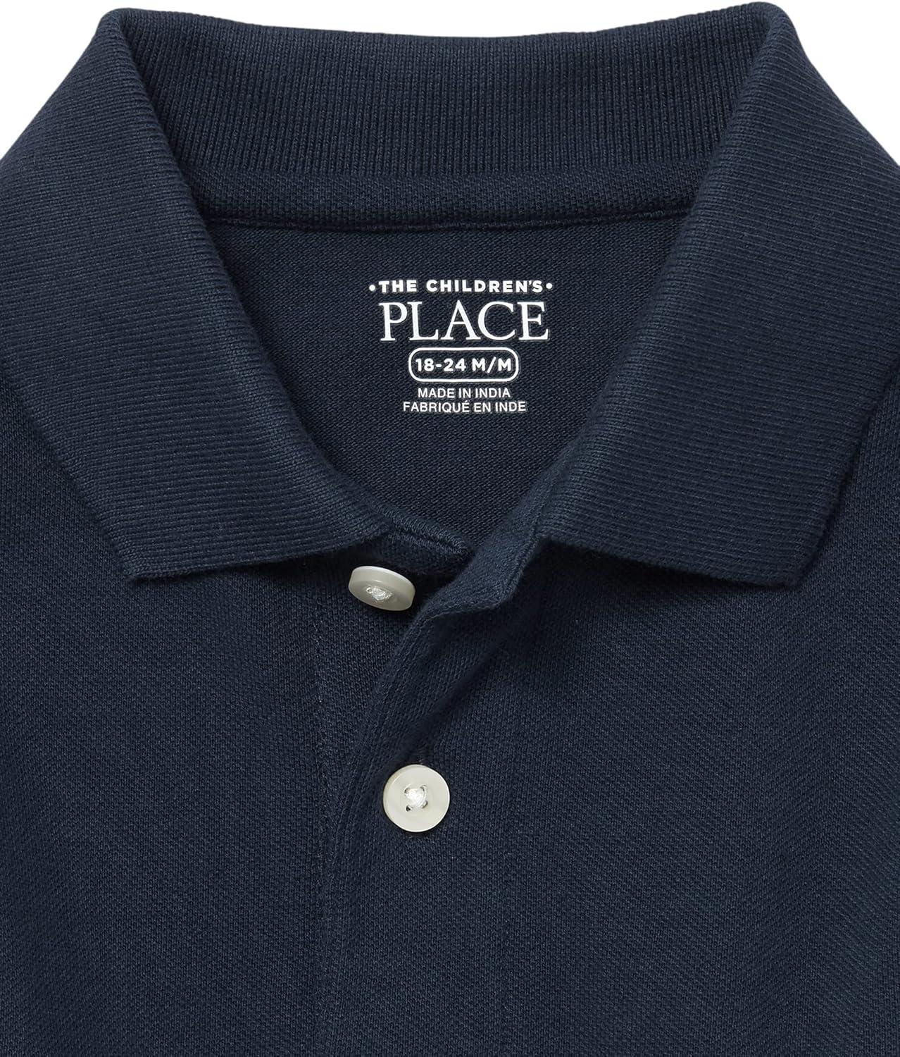 imageThe Childrens Place Baby Boys Uniform Pique Polo 2 PackNautico 2pack