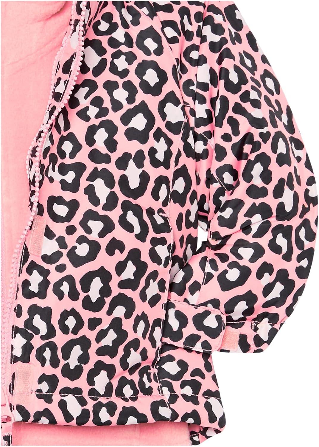 imageThe Childrens Place Baby Girls and Toddler Heavy 3 in 1 Winter JacketWind WaterResistant ShellFleece InnerStrawberry Cream