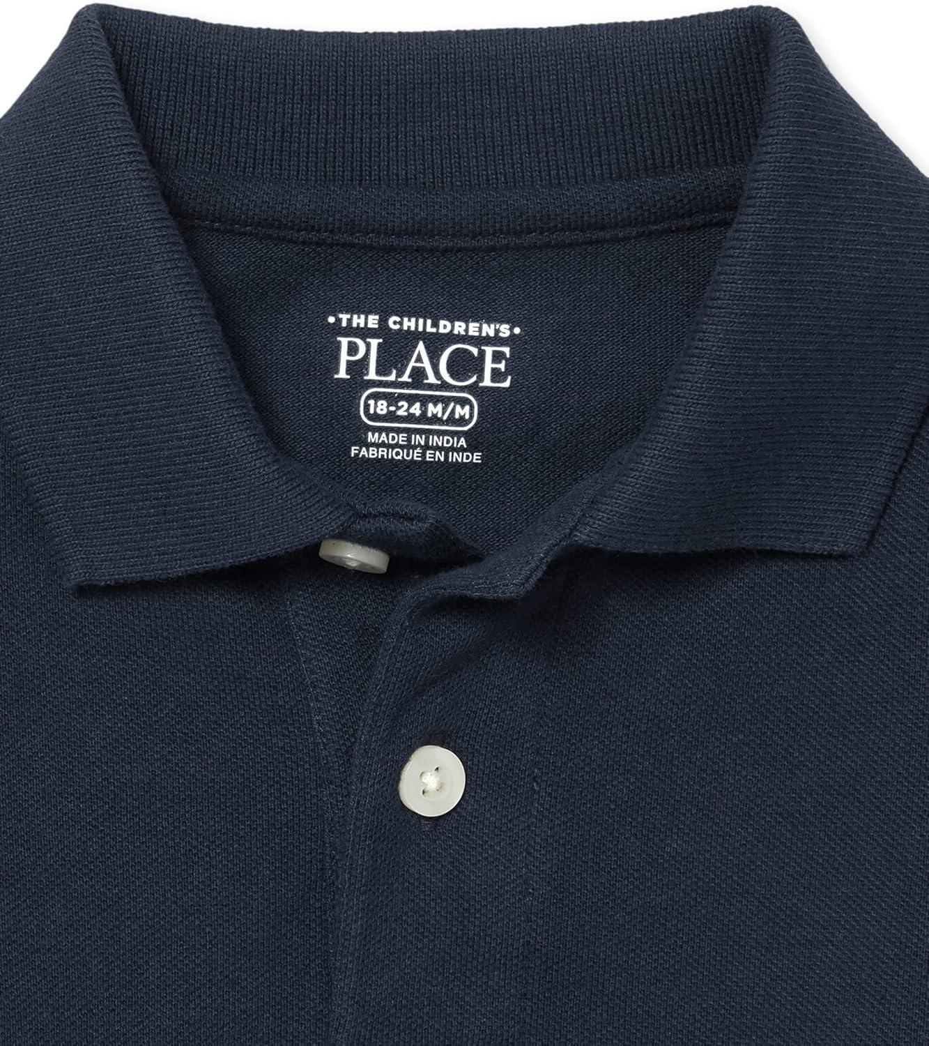 imageThe Childrens Place Baby and Toddler Boys Short Sleeve Polo ShirtNautico 5pack