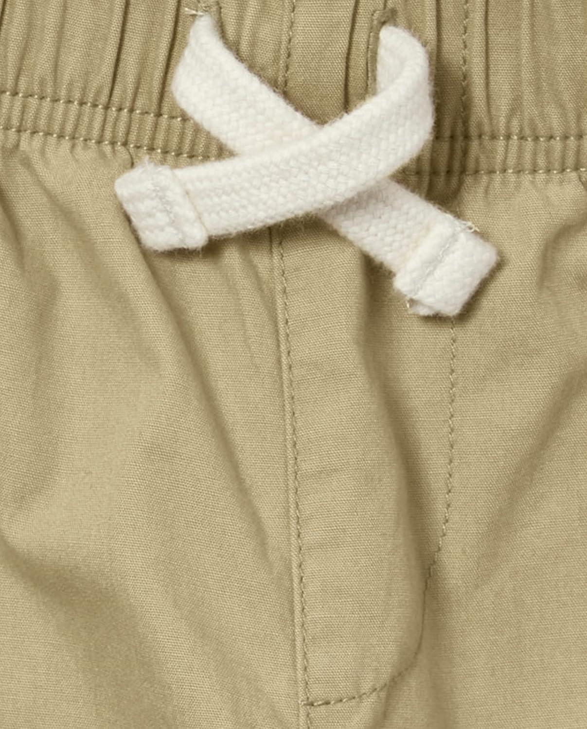 imageThe Childrens Place Boys Stretch Pull on Jogger PantsFlax Tidal 2pack