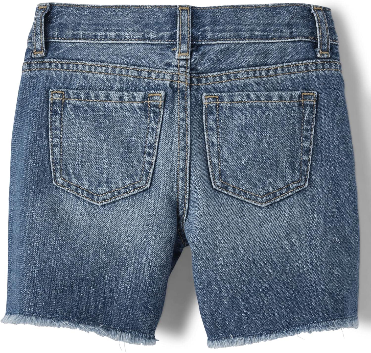 imageThe Childrens Place Girls Denim Midi ShortsAzalea Wash