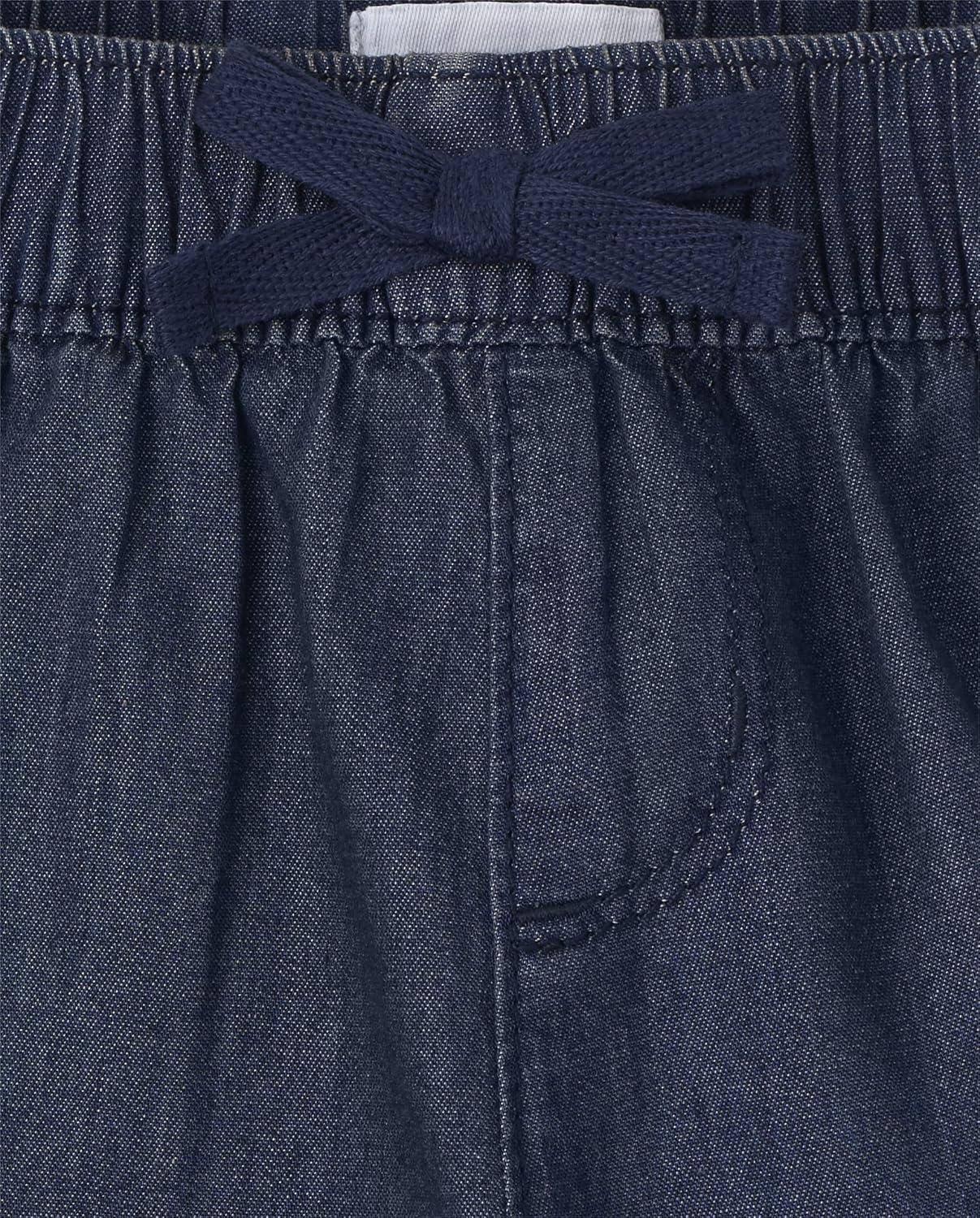 imageThe Childrens Place Girls Denim Pull on ShortsBlue