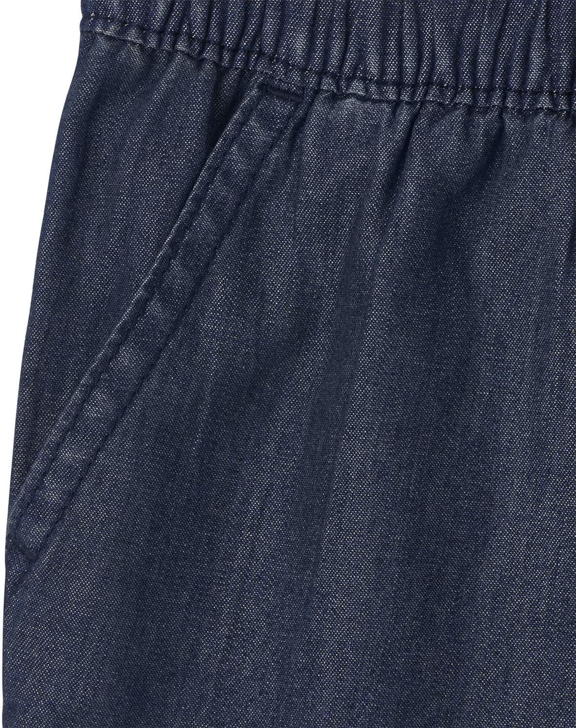 imageThe Childrens Place Girls Denim Pull on ShortsBlue