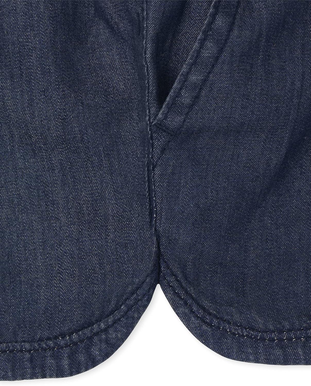 imageThe Childrens Place Girls Denim Pull on ShortsBlue