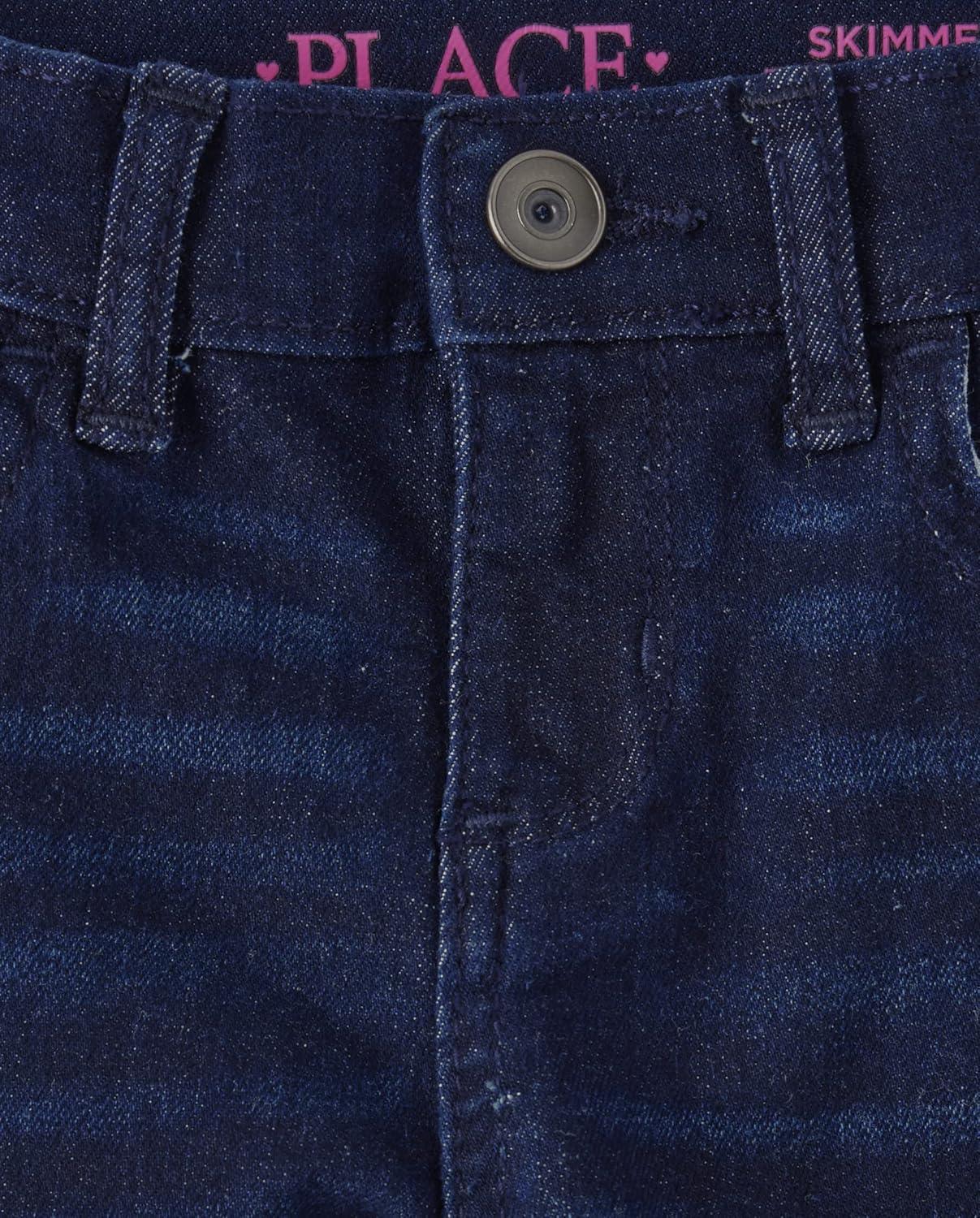 imageThe Childrens Place Girls Denim Skimmer Shorts 2 PackThistle Wash Denim 2pack
