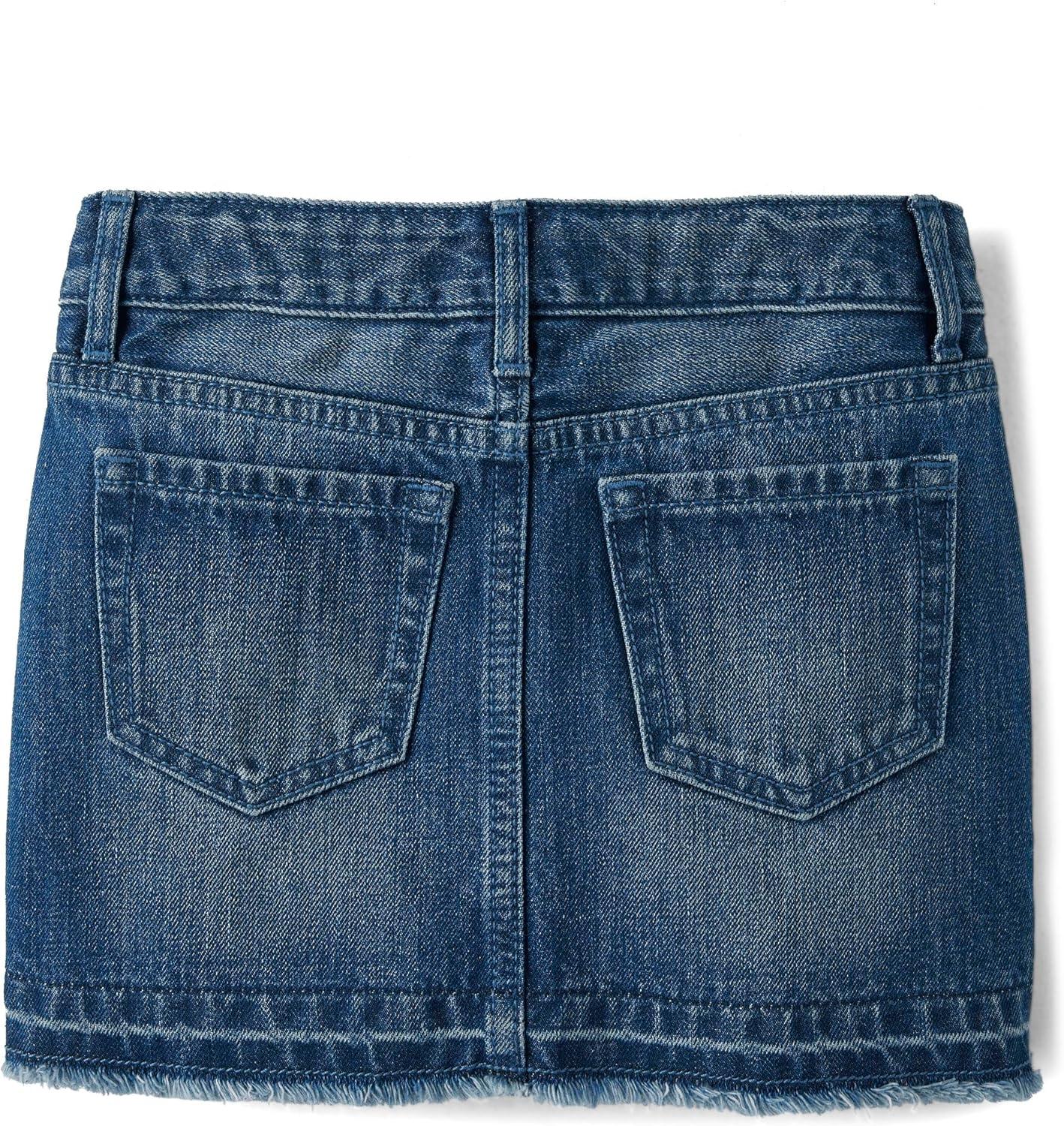 imageThe Childrens Place Girls Everyday Denim Skirts and SkortsRosalie Wash