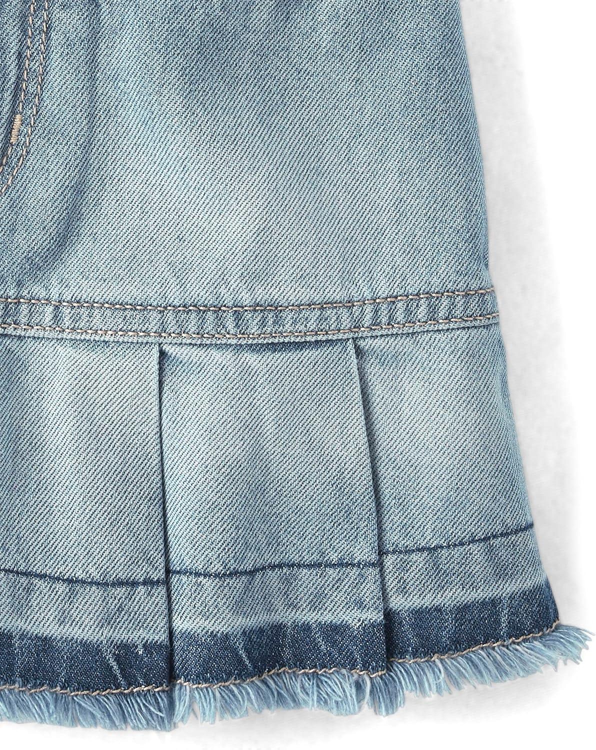 imageThe Childrens Place Girls Everyday Denim Skirts and SkortsTwyla Wash