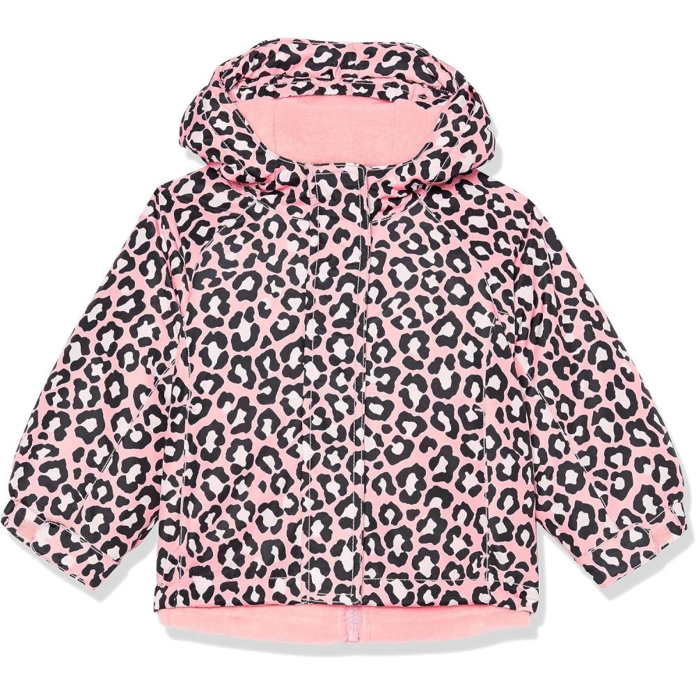 imageThe Childrens Place Baby Girls and Toddler Heavy 3 in 1 Winter JacketWind WaterResistant ShellFleece InnerStrawberry Cream