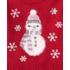 imageThe Childrens Place Baby Girls and Toddler Long Sleeve Crew Neck Pullover SweaterRed Snowman