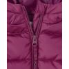 imageThe Childrens Place Baby and Toddler Girls Medium Weight WindResistant WaterResistant Puffer JacketPurple Rose