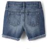 imageThe Childrens Place Girls Distressed 2 pack Denim Midi ShortsDestructed Peony Wash