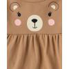 imageThe Childrens Place Girls Long Sleeve Knit Fashion ShirtTeddy BearRoseTeddy Bear Heart 3pack
