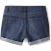 imageThe Childrens Place Girls Roll Cuff Denim ShortieHolly Wash