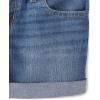 imageThe Childrens Place Girls Roll Cuff Denim ShortieRose Wash