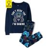 imageThe Childrens PlaceBoysLong Sleeve Top and Pants Snug Fit 100 Cotton 2 Piece Pajama SetIm Gaming6