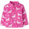 Fall Fuschia Unicorns Half Zip
