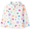 imageThe Childrens Place Baby Girls and Toddler Warm Fleece PulloverWhite Doodle Icons Half Zip