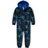 imageThe Childrens Place Boys Long Sleeve Hooded Fleece Lined Zip Up One Piece PajamasNinja