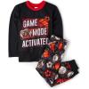 imageThe Childrens Place Boys Long Sleeve Top and Pants 2 Piece Pajamas SetsGame Mode Activated