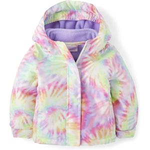 imageThe Childrens Place Baby Girls and Toddler Heavy 3 in 1 Winter JacketWind WaterResistant ShellFleece InnerFrench Rose