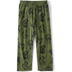 imageThe Childrens Place Boys Fleece Pajama PantsOlive Dino