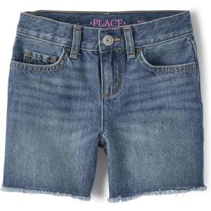 imageThe Childrens Place Girls Denim Midi ShortsAzalea Wash