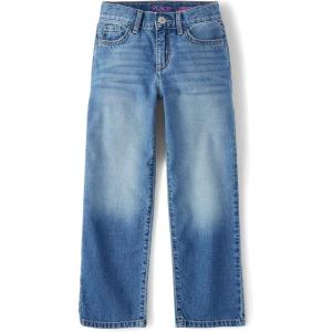imageThe Childrens Place Girls Wide Leg Denim JeansVictoria Wash Slouchy