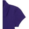 imageThe Childrens Place girls Short Sleeve Ruffle Pique PoloRegal Violet Single