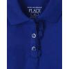 imageThe Childrens Place girls Short Sleeve Ruffle Pique PoloRenew Blue Single