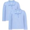imageThe Childrens Place Baby Girls Toddler Multipack Long Sleeve Ruffle Pique PolosDaybreak 2pack