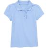 imageThe Childrens Place girls Short Sleeve Ruffle Pique PoloDaybreak Single
