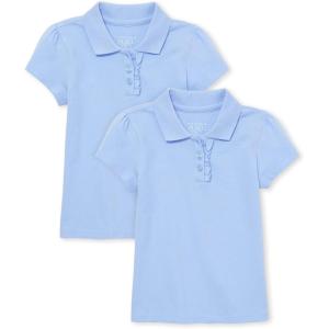 imageThe Childrens Place Baby Girls Polos 5 PacksDaybreak 2pack