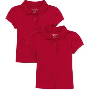 imageThe Childrens Place Baby Girls Polos 5 PacksRuby 2pack