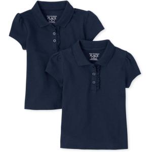 imageThe Childrens Place Baby Girls Polos 5 PacksTidal 2pack