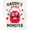 imageThe Childrens Place Baby Boys and Toddler Long Sleeve Top and Pants Snug Fit 100 Cotton 2 Piece Pajama SetDaddys Monster