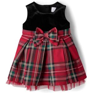 imageThe Childrens Place Baby Girls and Newborn Sleeveless Dressy DressesClassic Red Plaid