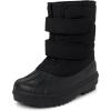 imageThe Childrens Place Boys Faux Fur Trim Winter Snow BootBlackBlack