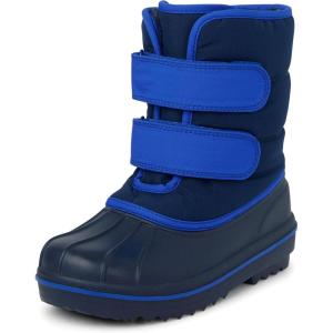 imageThe Childrens Place Boys Faux Fur Trim Winter Snow BootNavyNavy
