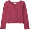imageThe Childrens Place Girls Basic Long Sleeve VNeck Knit ShirtsWindsor Rose