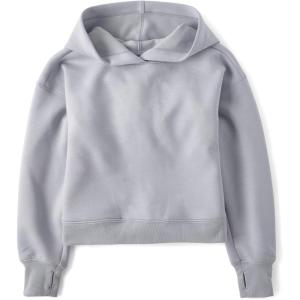 imageThe Childrens Place Girls Active Long Sleeve Hooded SweatshirtSilkworm