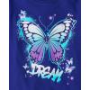 imageThe Childrens Place Baby Girls Assorted Everyday Long Sleeve Graphic TShirtsmultipacksDrinkButterfly Dream 2pack