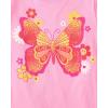 imageThe Childrens Place Girls Assorted Everyday Short Sleeve Graphic TShirtsmultipacksButterflyStrawberryControls 3pack