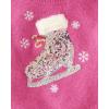 imageThe Childrens Place Girls Long Sleeve Crew Neck Pullover SweaterPink Ice Skate