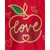 imageThe Childrens Place Girls School Graphic T Shirts MultipackSmileyApple Love1st Day Apple 3pack