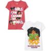 imageThe Childrens Place Girls School Graphic T Shirts MultipackGirls Can Change the World 2 Pack