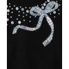imageThe Childrens Place Girls Long Sleeve Graphic Top with Back DetailBlack Bow