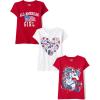 imageThe Childrens Place Girls All Holidays Short Sleeve Graphic TShirtsmultipacksAmerican Girl 3pack